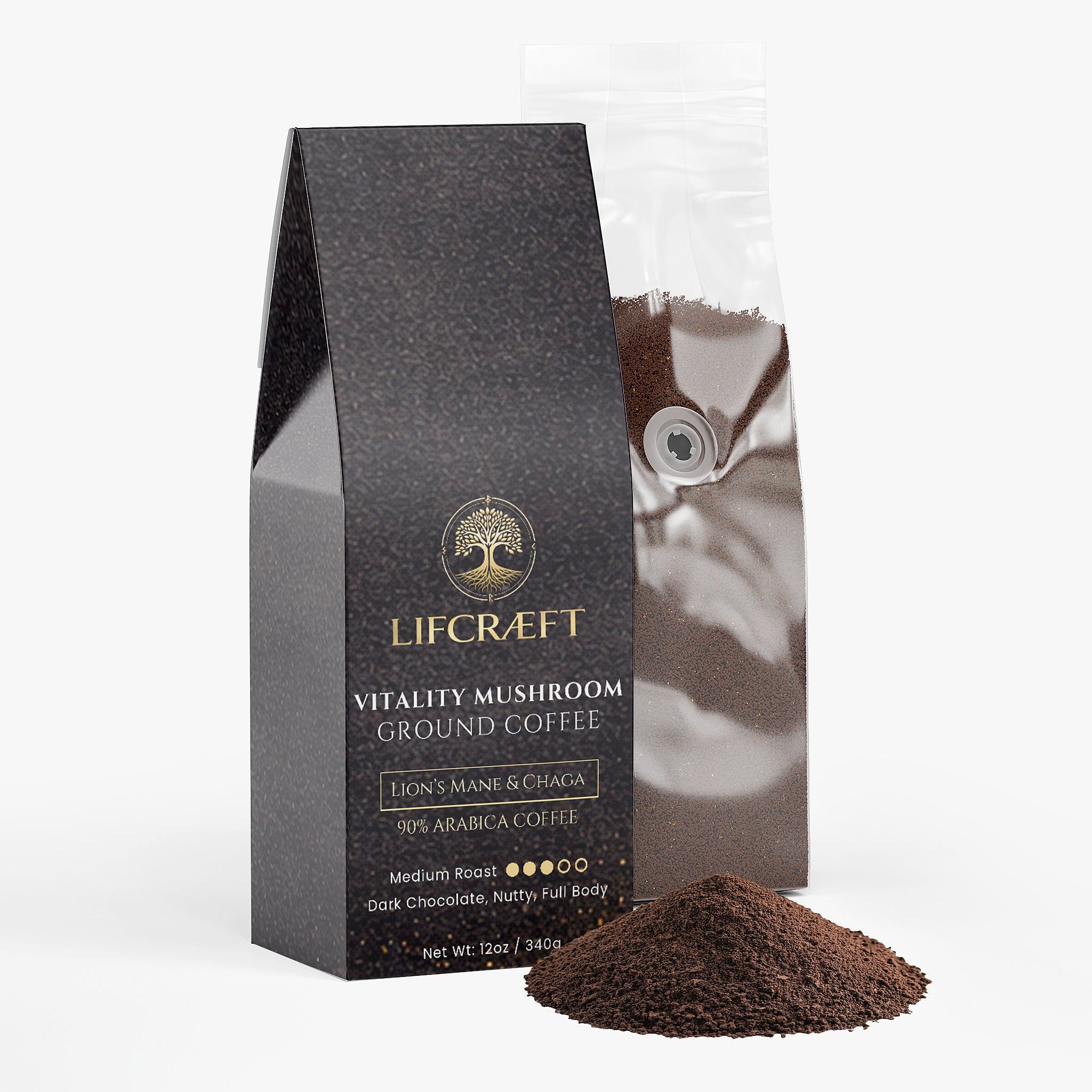 Mushroom Coffee Blend with Lion’s Mane & Chaga